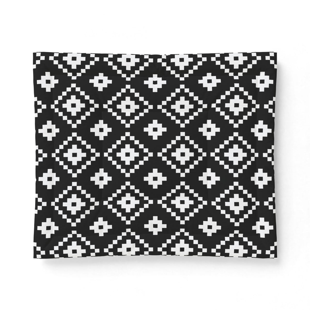 Black White Aztec Geometric Cotton Comforter