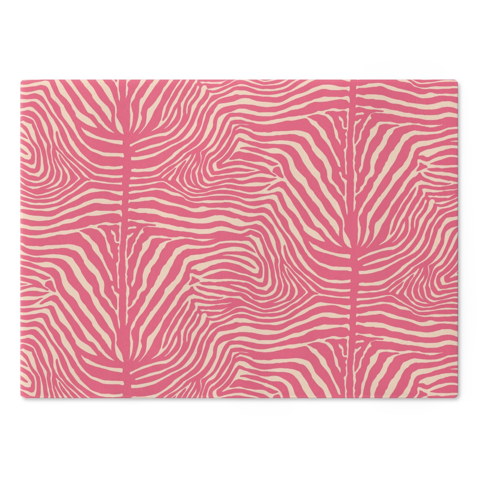 Stylish Pink Zebra Cutting Board - Fun Kitchen Decor, Gift for Chefs, Housewarming, Unique Cooking Essential, Trendy Kitchenware - LOLA VEGAS ART