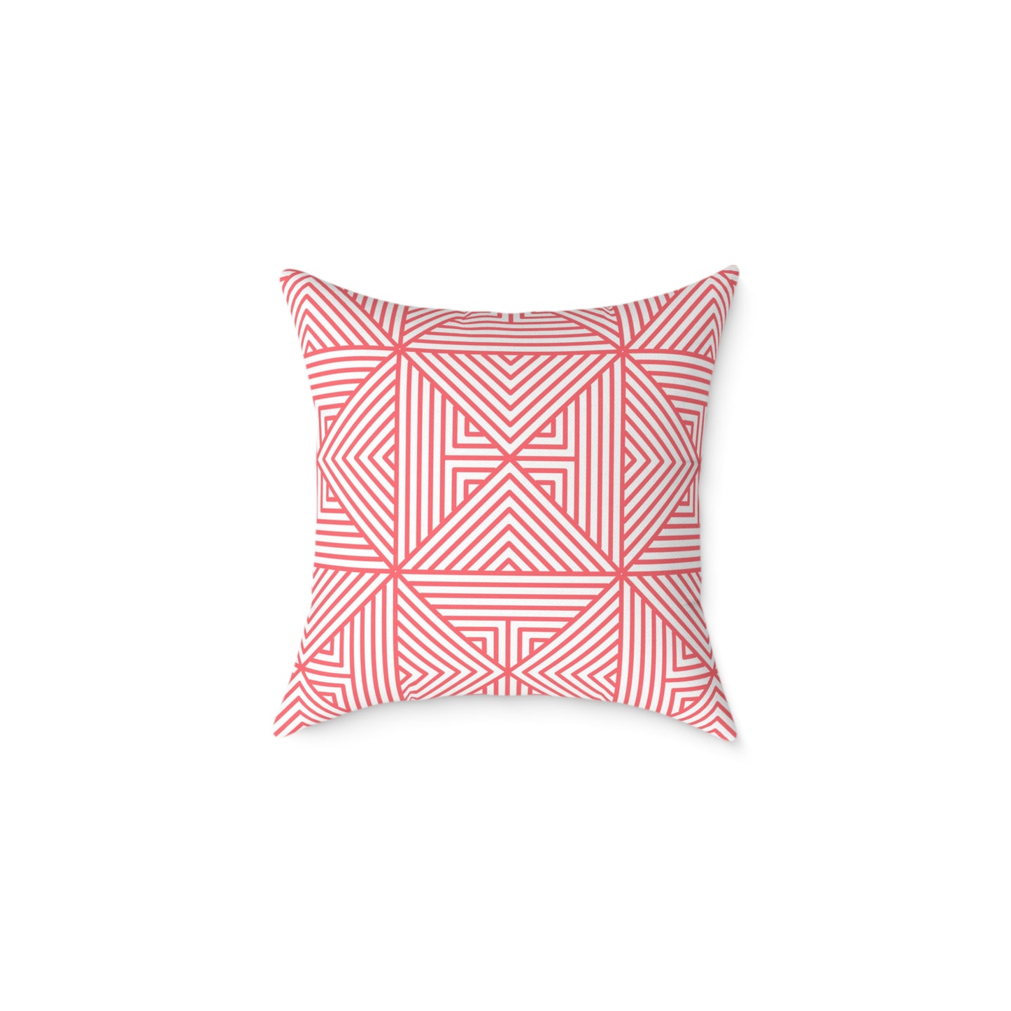 Geometric Coral Maze Pattern Pillow | Square Throw Pillow, Modern Home Decor, Accent Cushion, Stylish Gift, Couch Pillow, Boho Pillow