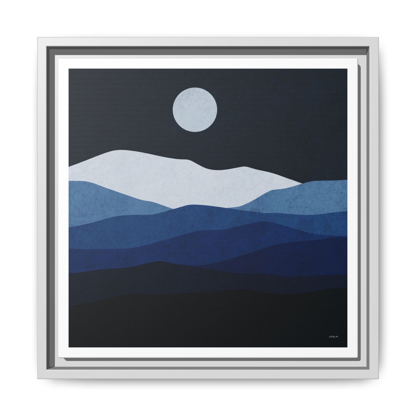 Framed Canvas Art, Serene Mountain Landscape, Modern Home Decor, Nature Wall Art, Gift for Nature Lovers, Interior Design - LOLA VEGAS ART