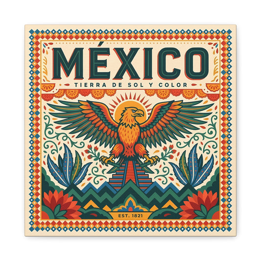 Mexico Eagle Canvas | Matte Stretched Wall Art