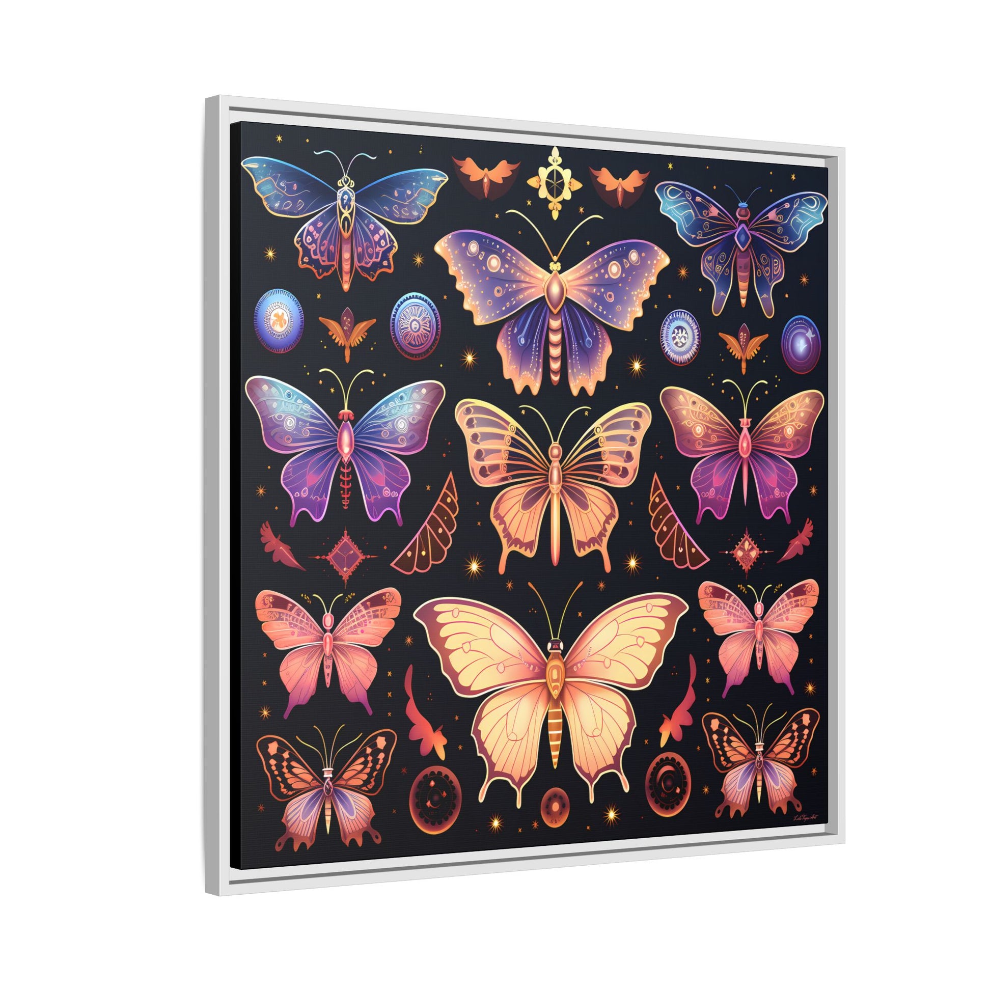 Colorful Butterfly Art Print, Framed Wall Decor, Butterfly Lover Gift, Nature Wall Art, Feminine Home Decor, Unique Birthday Gift - LOLA VEGAS ART