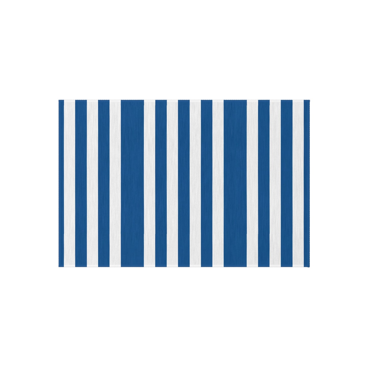 Nautical Blue Stripe Outdoor/Indoor Rug | Reversible Patio Mat