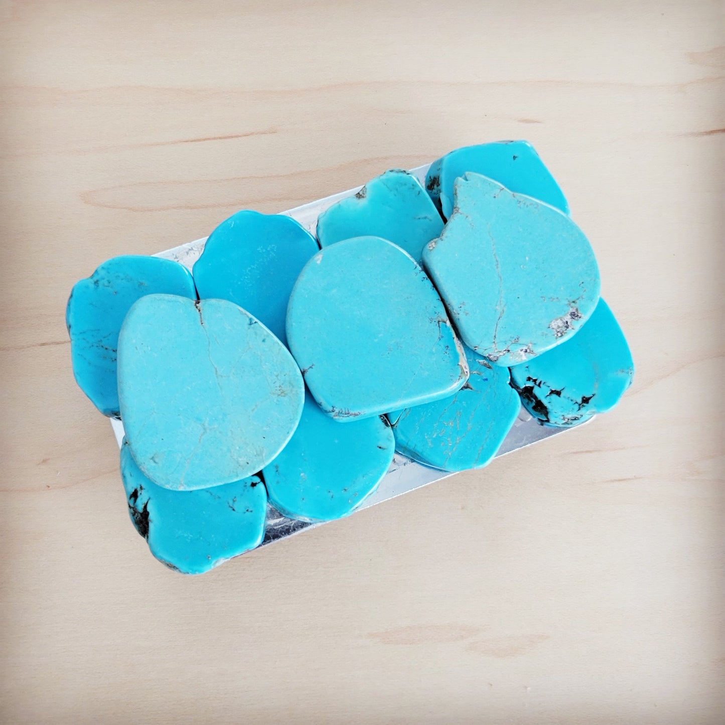 Medium Turquoise Slab Belt Buckle 901a
