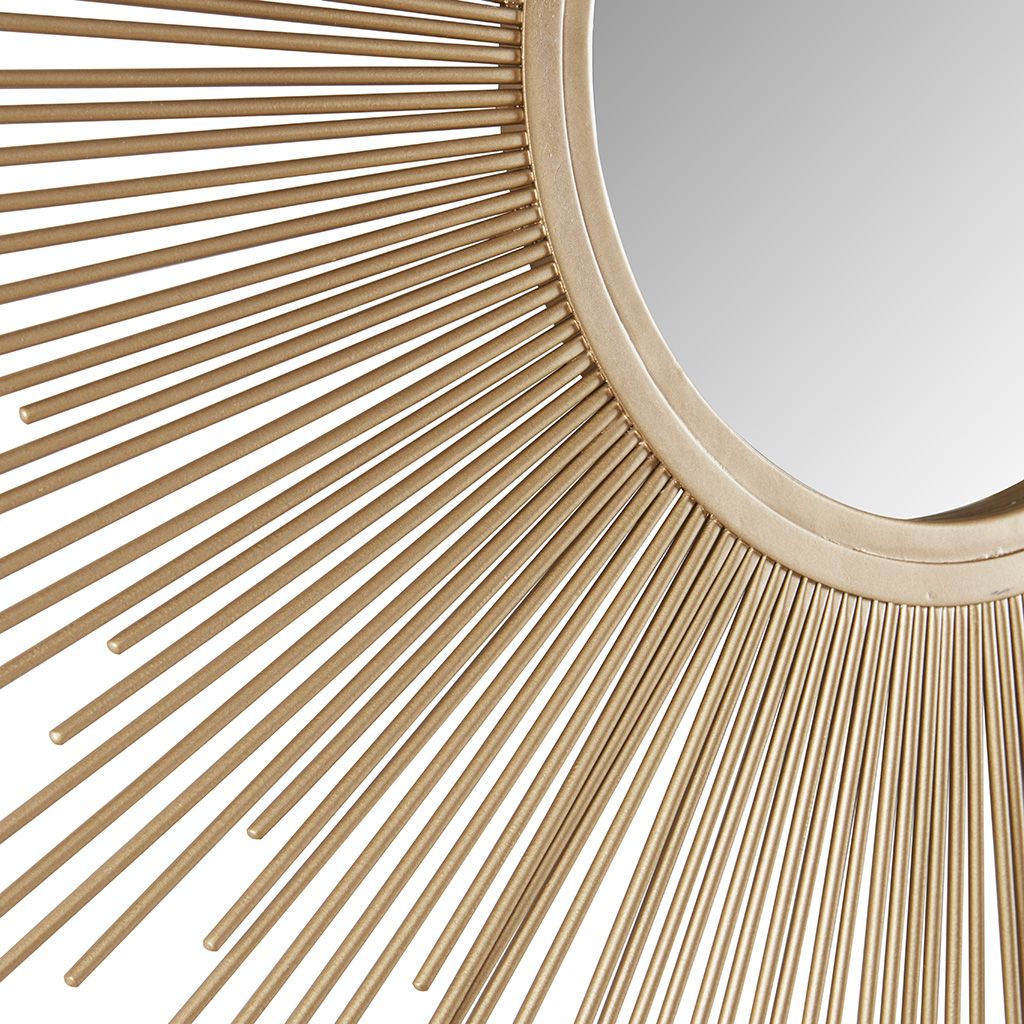 Sunburst Wall Decor Mirror 14.5"D - LOLA VEGAS ART