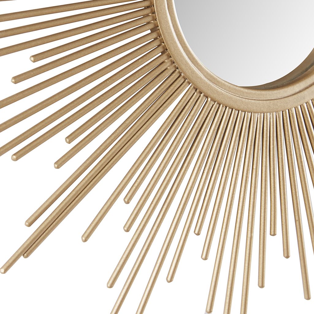 Sunburst Wall Decor Mirror 14.5"D - LOLA VEGAS ART