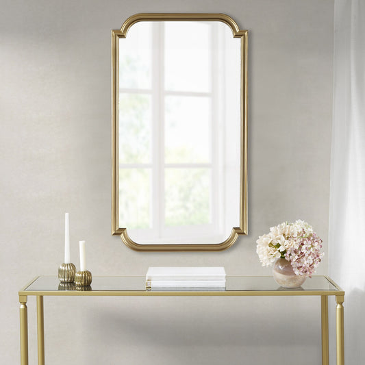 Gold Scalloped Wood Wall Mirror - LOLA VEGAS ART