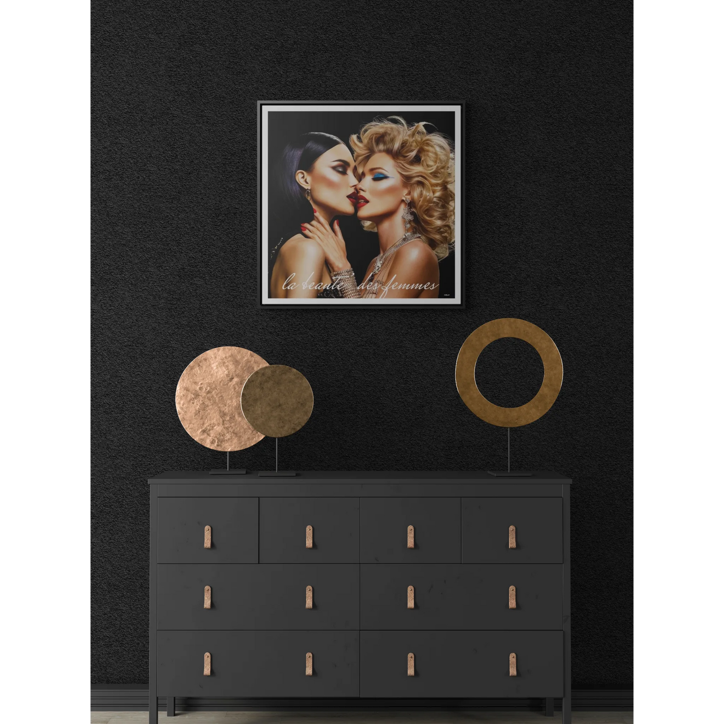 Square Frame Wall Art, Studio 54 Vibe Retro 1970's Glam Girl, Canvas Wrap, Fashionista Gift, Gallery Decor, Fine Art Photo Print