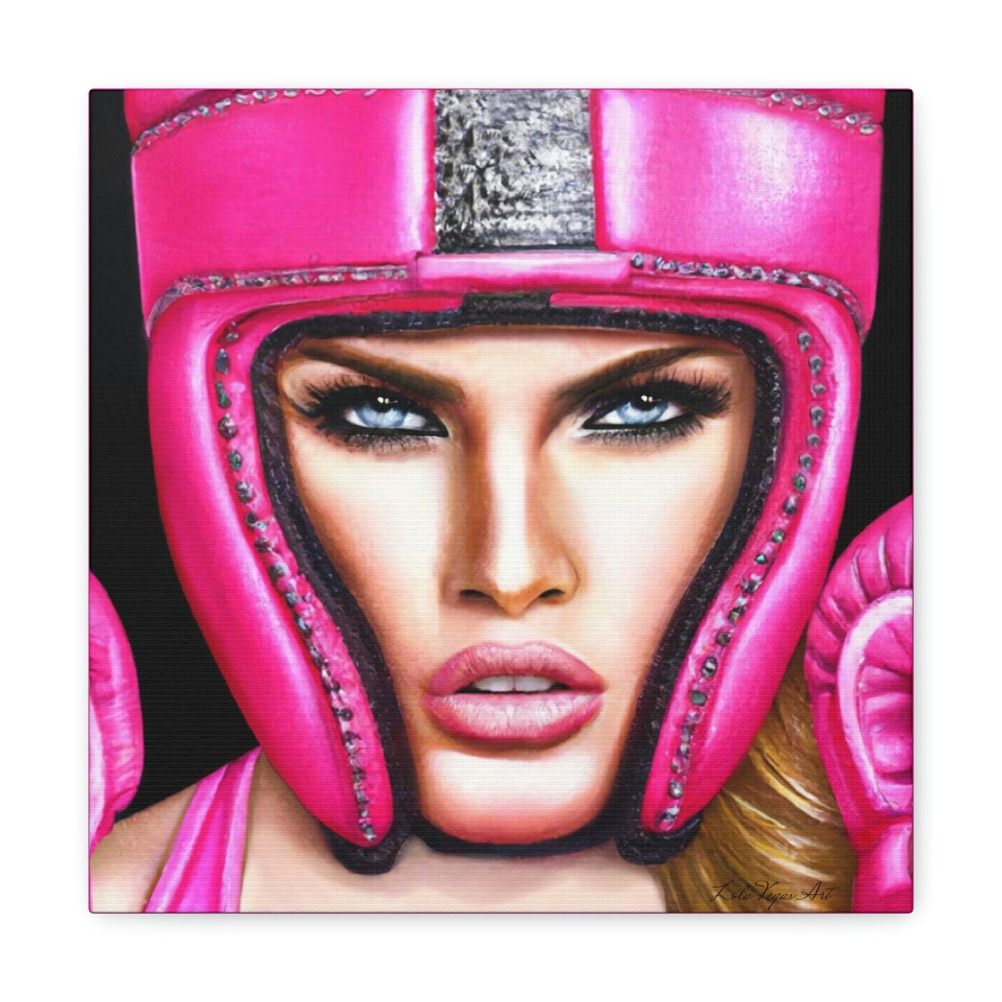 wall art, wall art canvas, wall art decor, wall art prints, boxing, woman boxing, pink, fighter