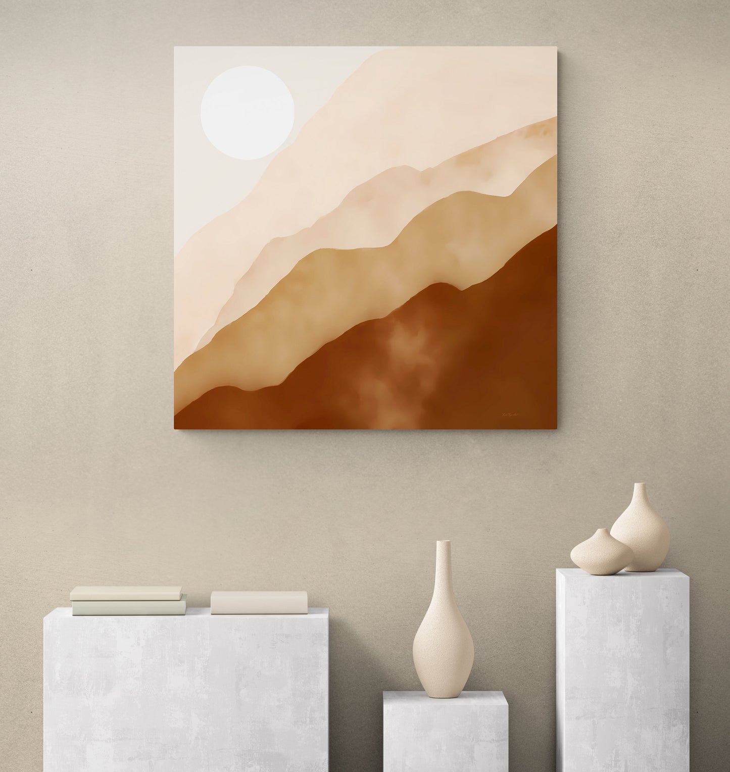 abstract, minimalist, moon, moon wall art, mountain wall art, wall art, wall art canvas, wall art dcor, boho