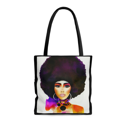 black woman,canvas bag, tote bag, gifts for women, canvas shopper, oversized canvas bag, reusable bag, shopping bag, tote bag for women - LOLA VEGAS ART