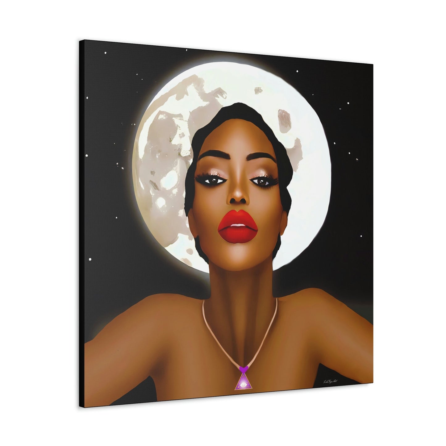 wall art, wall art canvas, wall art dcor, wall art large, wall art prints, african american wall art, wall art woman, wall art the moon