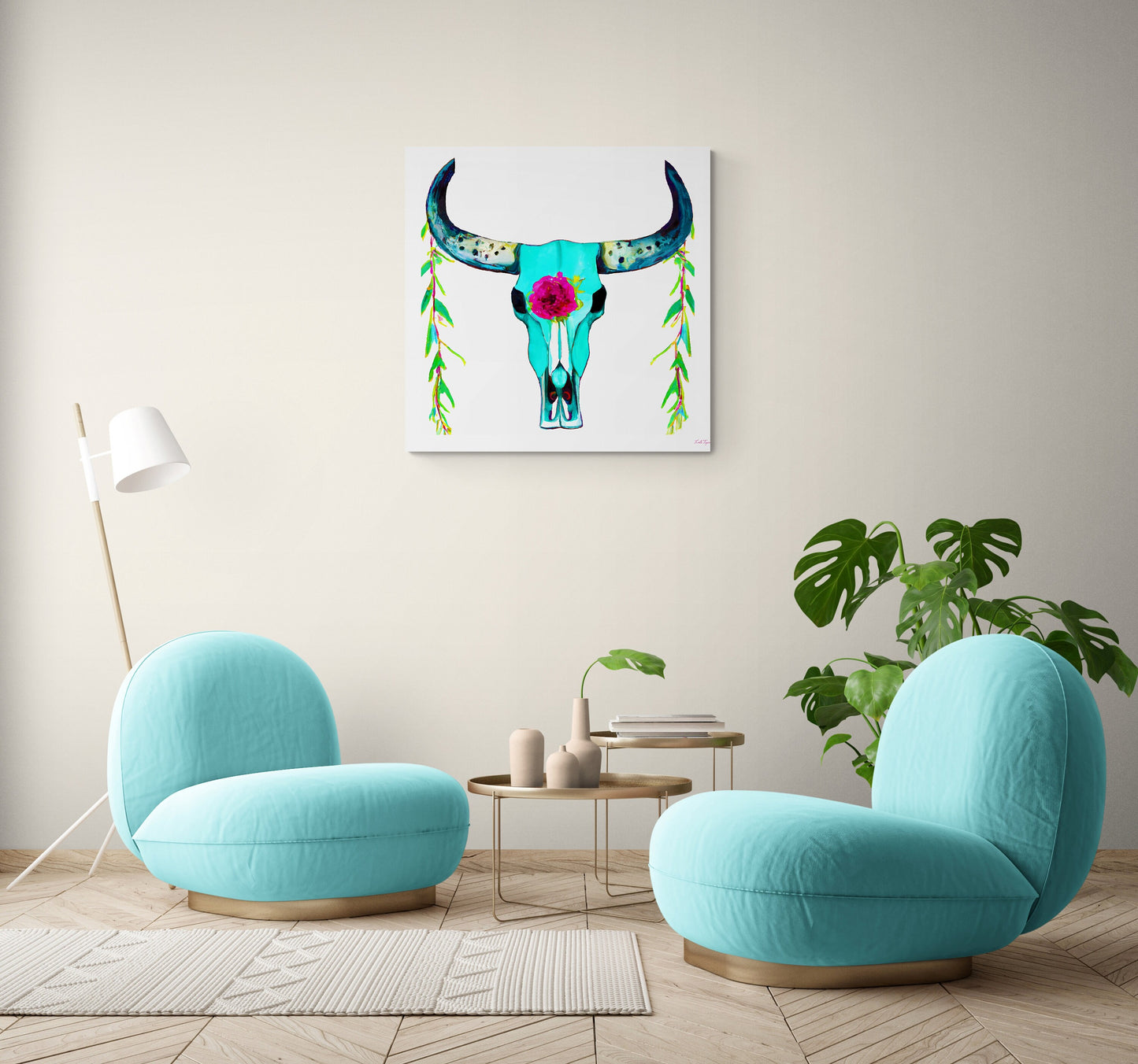 boho art prints, cow skull, wall art, wall art canvas, wall art dcor, boho wall art,  boho style decor, southwestern wall art