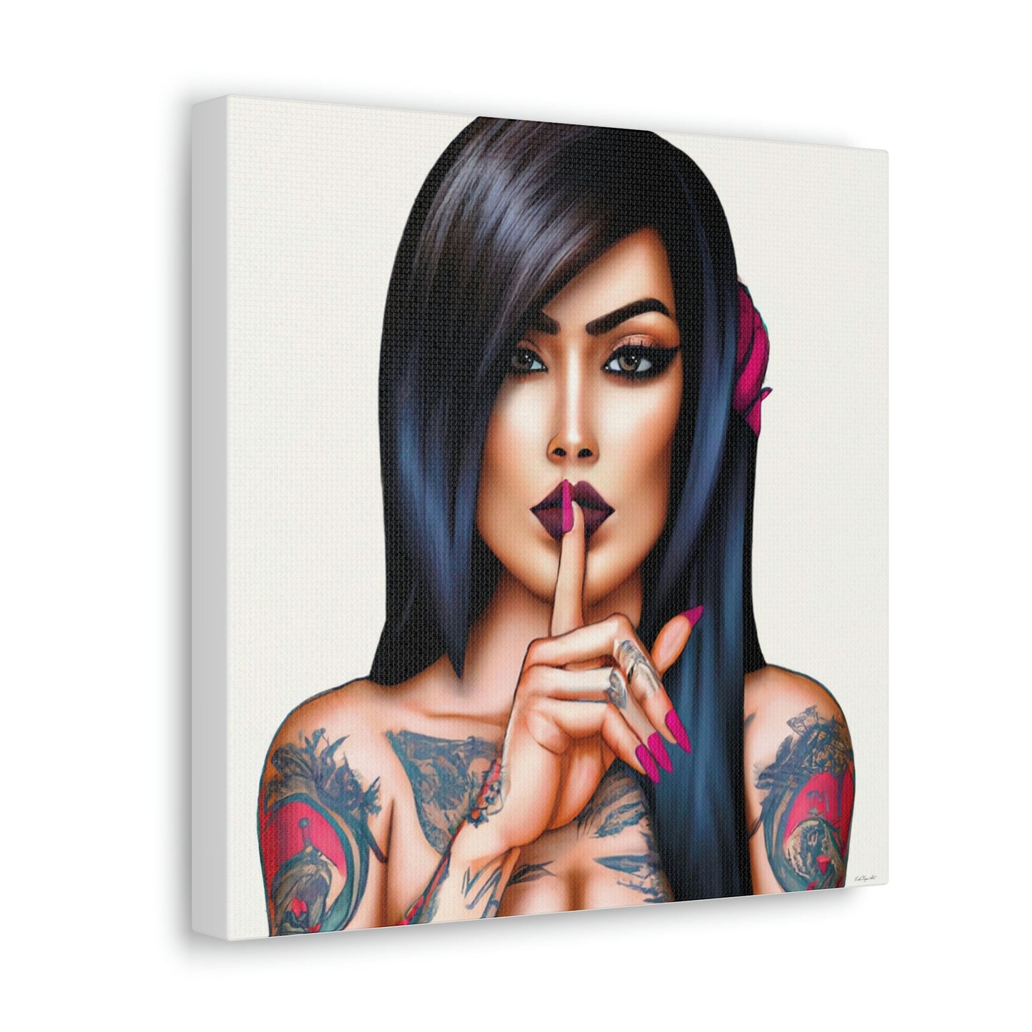 tattooed woman, tattoo, wall art, wall art canvas, wall art dcor, wall art woman, goddess, powerful woman, wall decor - LOLA VEGAS ART