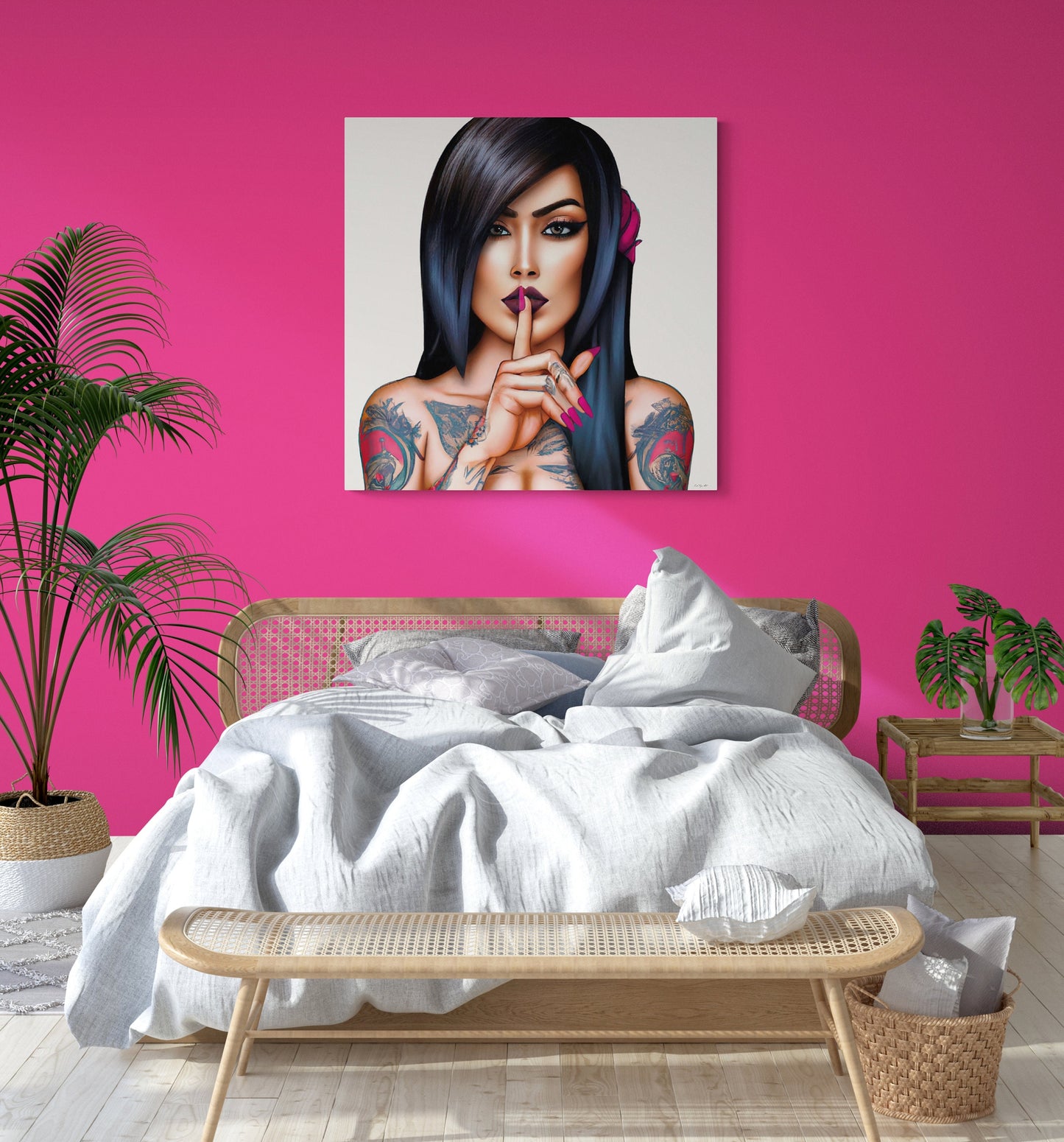 tattooed woman, tattoo, wall art, wall art canvas, wall art dcor, wall art woman, goddess, powerful woman, wall decor - LOLA VEGAS ART