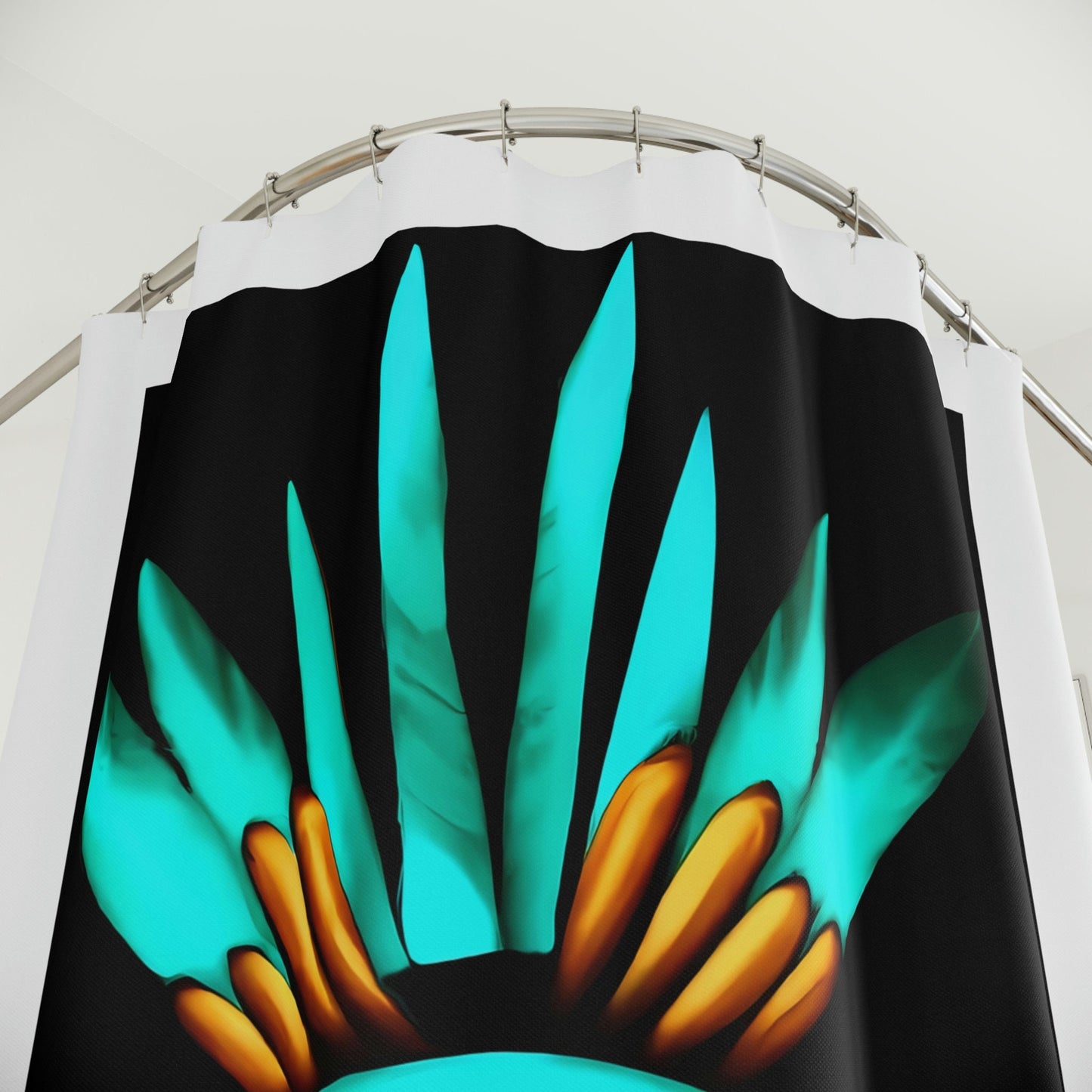 native american, turquoise, shower curtain, home accessories, bathroom dcor, bathroom, home dcor, housewarming gift, shower room decor