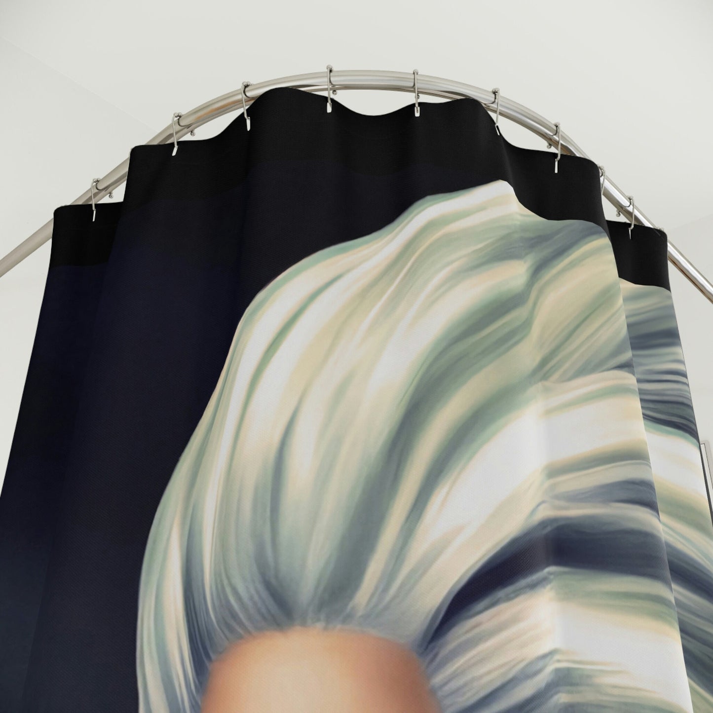 woman, gothic, fantasy art, shower curtain, home accessories, bathroom dcor, bathroom, home dcor, housewarming gift, shower room decor