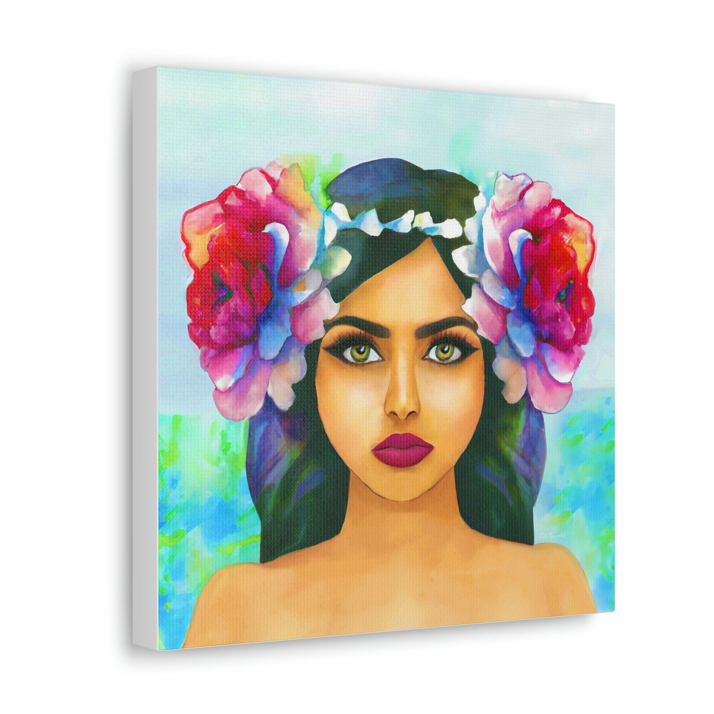 flower girl, hawaii wall art, boho wall decor, wall art, wall art canvas, wall art dcor, wall art woman