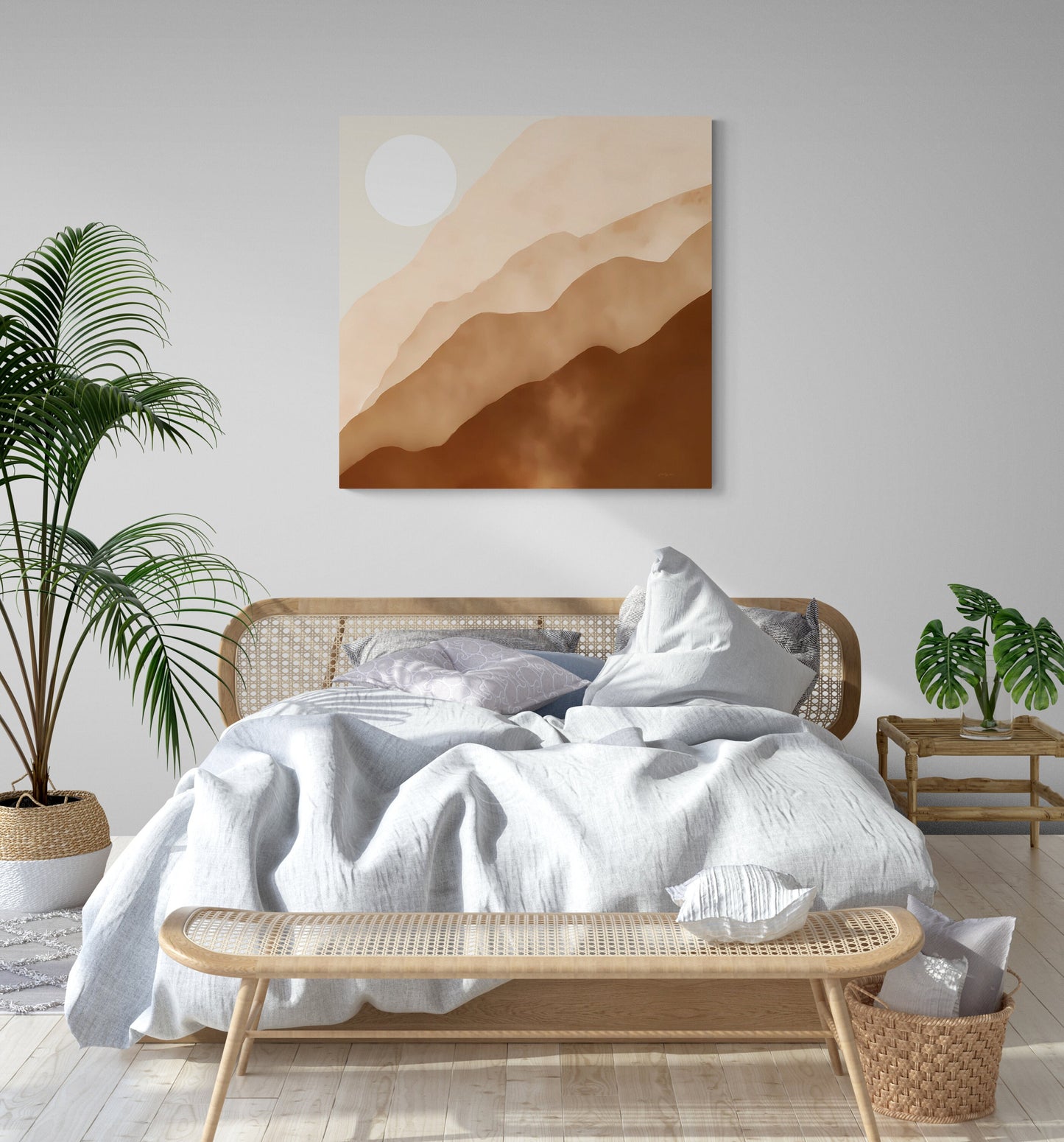 abstract, minimalist, moon, moon wall art, mountain wall art, wall art, wall art canvas, wall art dcor, boho