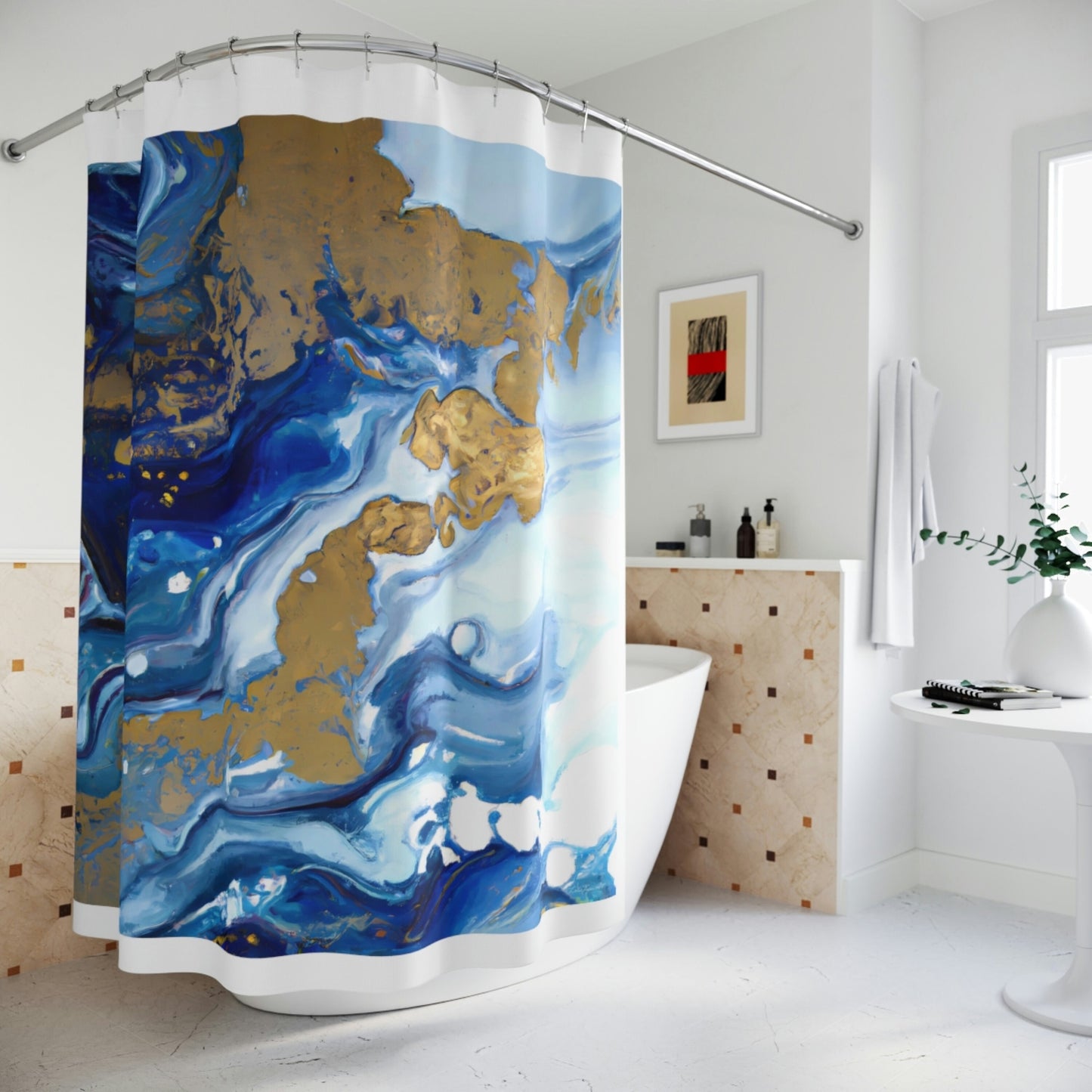 abstract, fluid, shower curtain, home accessories, bathroom dcor, bathroom, home dcor, housewarming gift, shower room decor