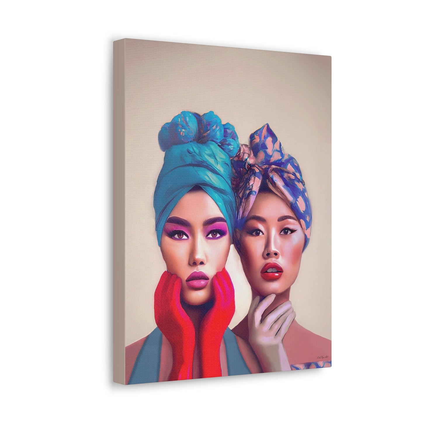 asian women, wall art, wall art canvas, wall art dcor, glasses, wall art woman, wall art dcor, woman decor, feminine wall art