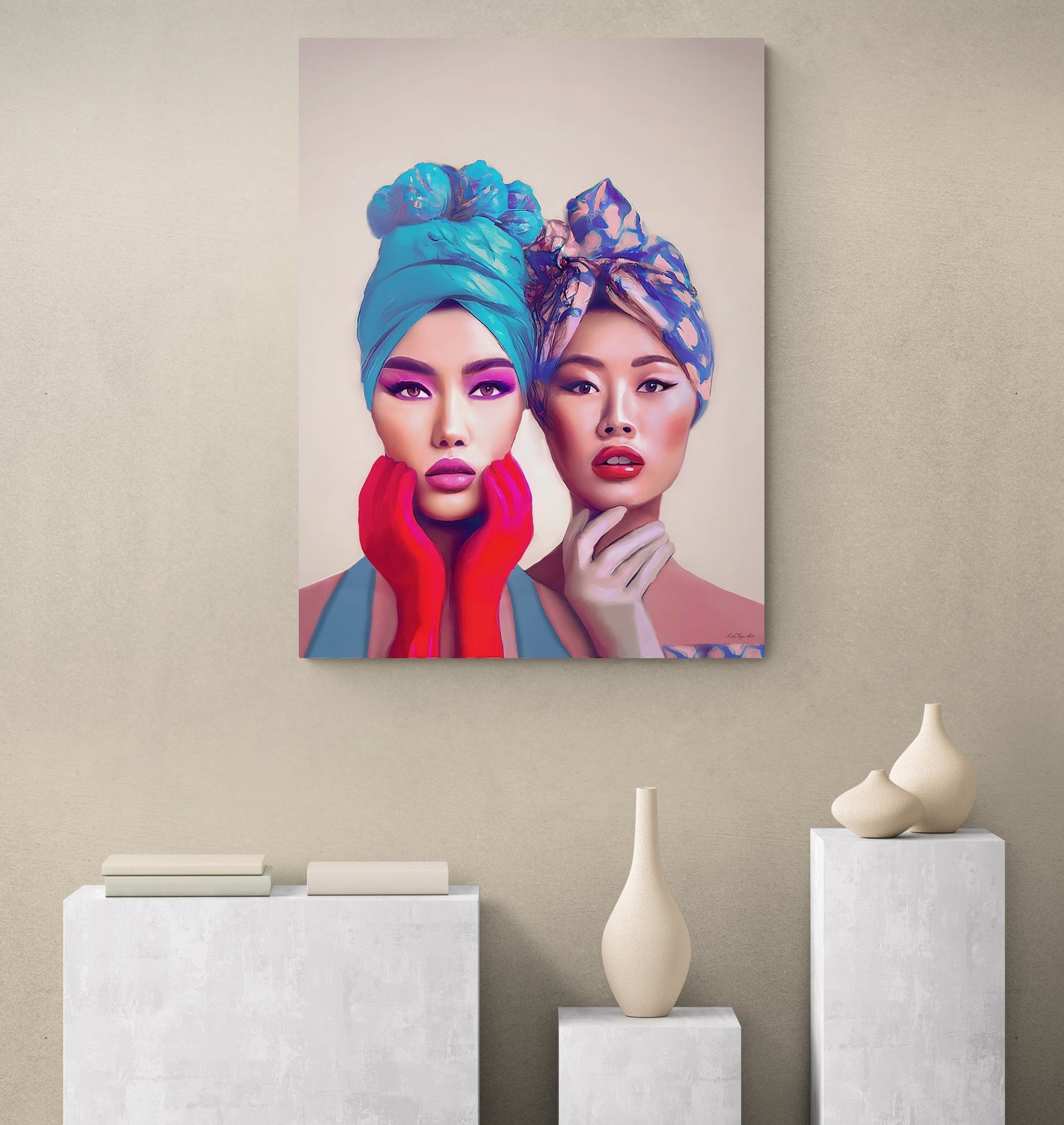 asian women, wall art, wall art canvas, wall art dcor, glasses, wall art woman, wall art dcor, woman decor, feminine wall art