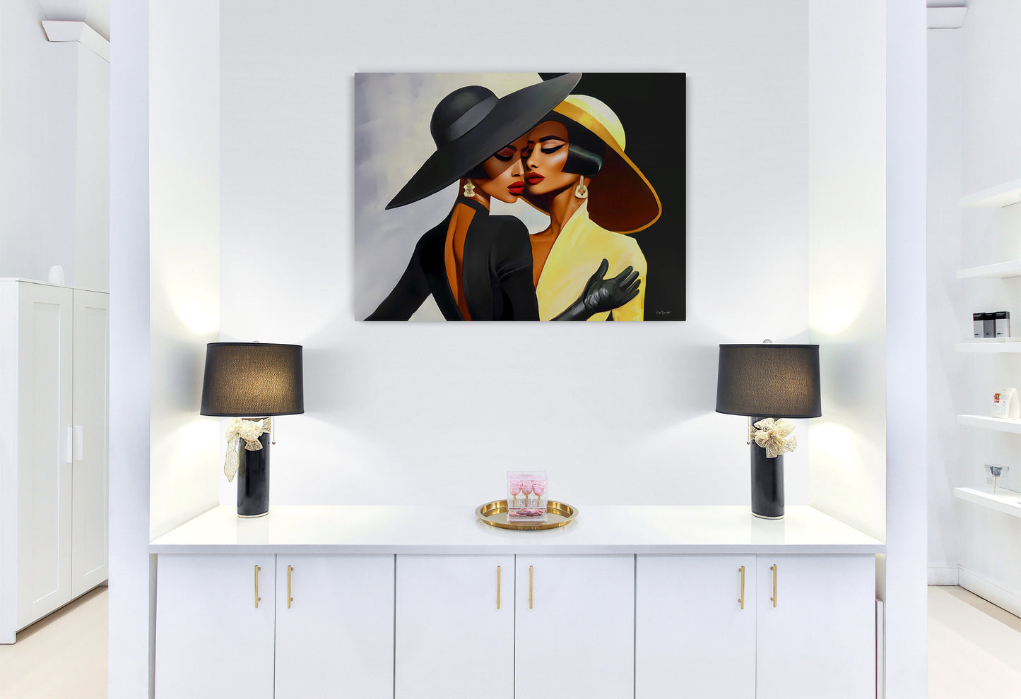 black women wall art, wall art canvas, wall art decor, room wall decor, wall art bedroom above bed