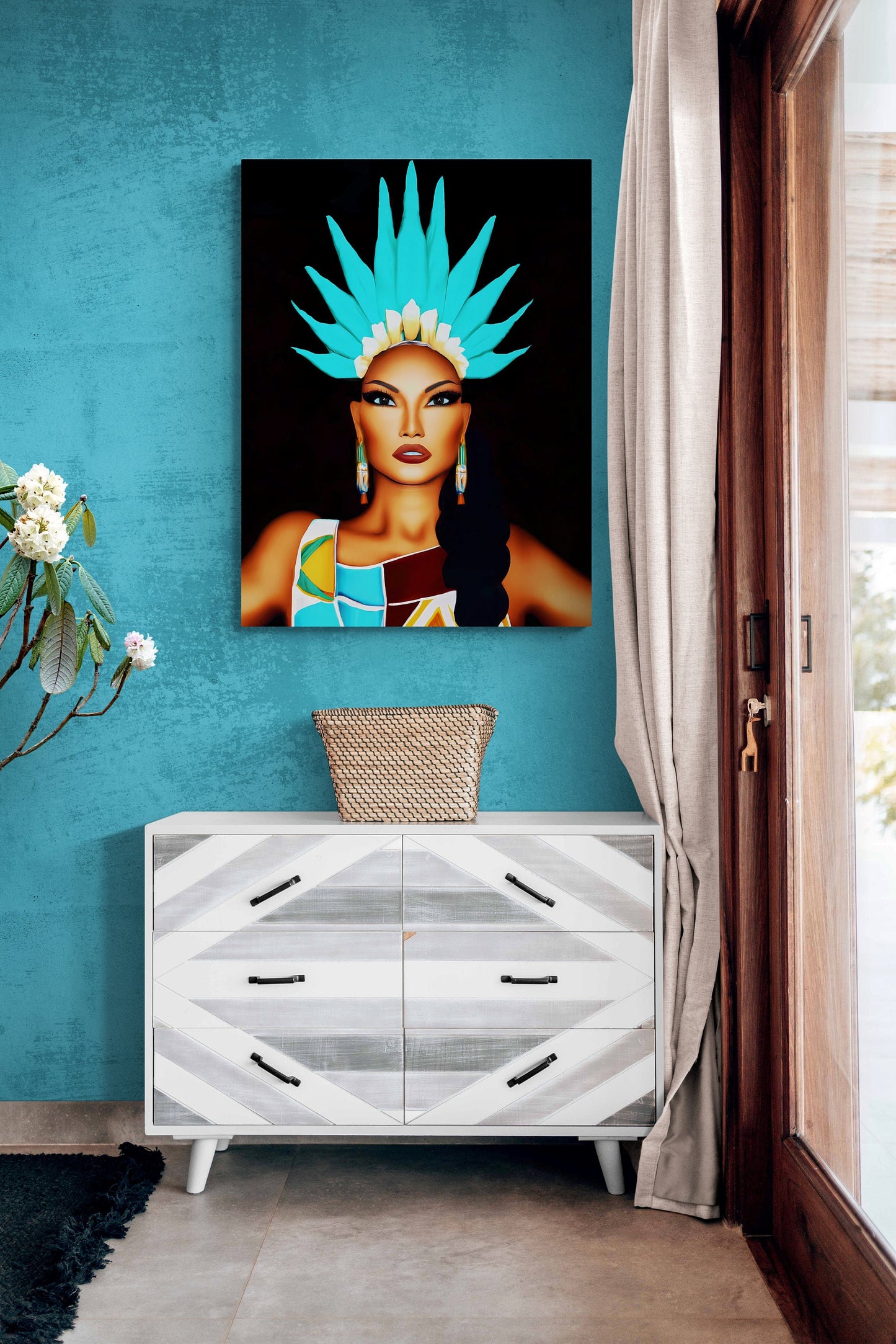 native american, woman, american indian, wall art, wall art canvas, wall art dcor, room wall dcor, unique art, southwestern