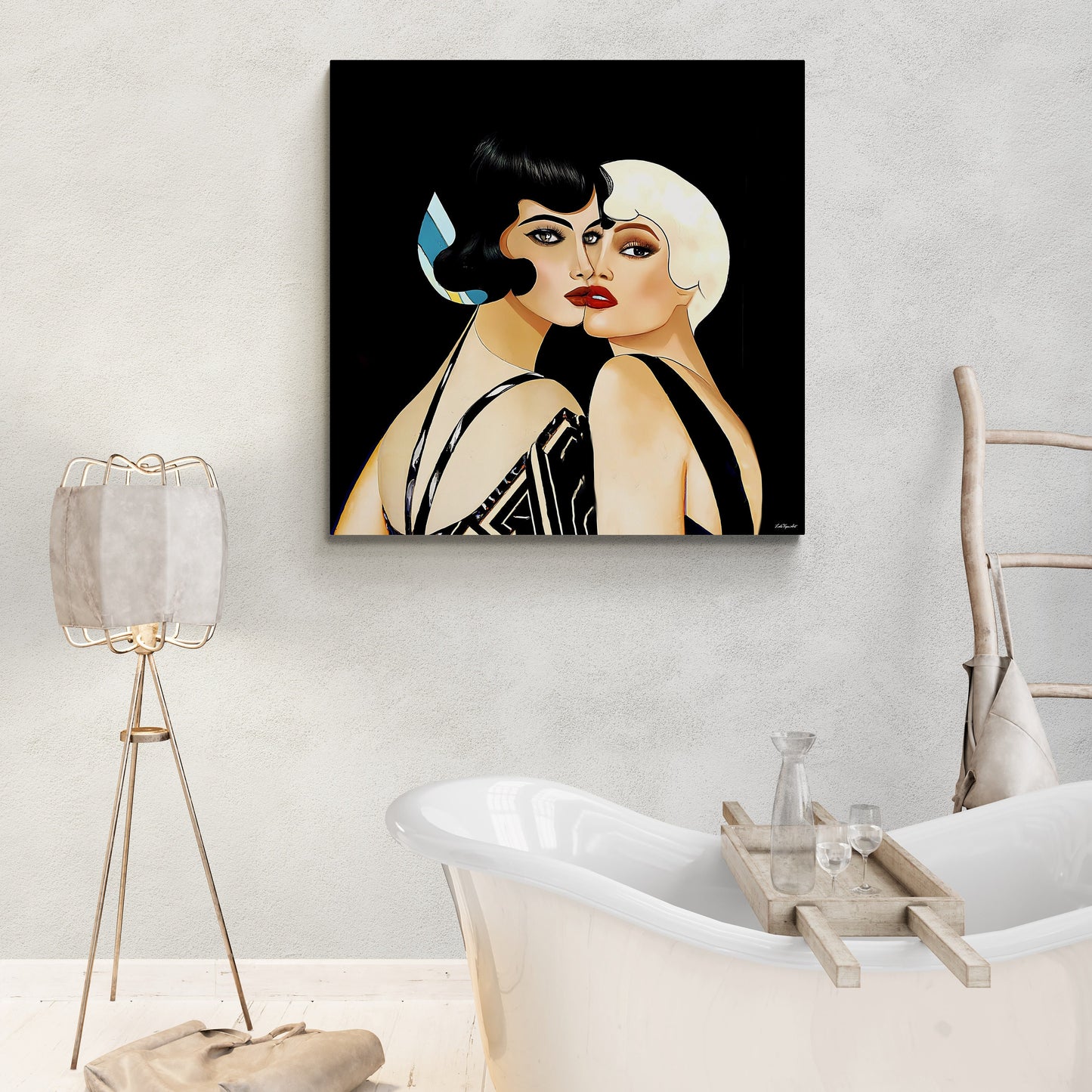 art deco,  wall art, wall art canvas, wall art decor, art nouveau, romantic wall art, woman decor