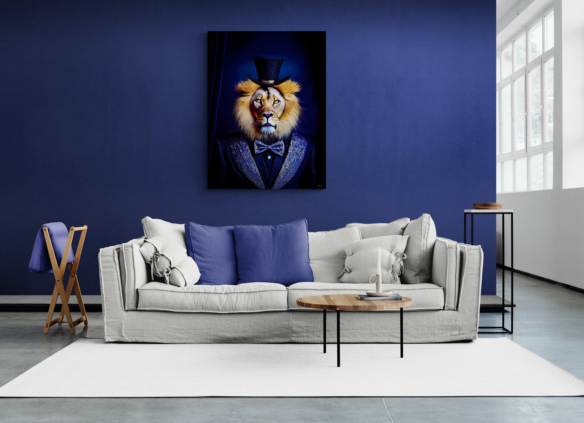 lion print big cat art, animal, wall art, wall art canvas, wall art dcor, cat prints, unique art, eclectic art, lion gift, ready to hang - LOLA VEGAS ART
