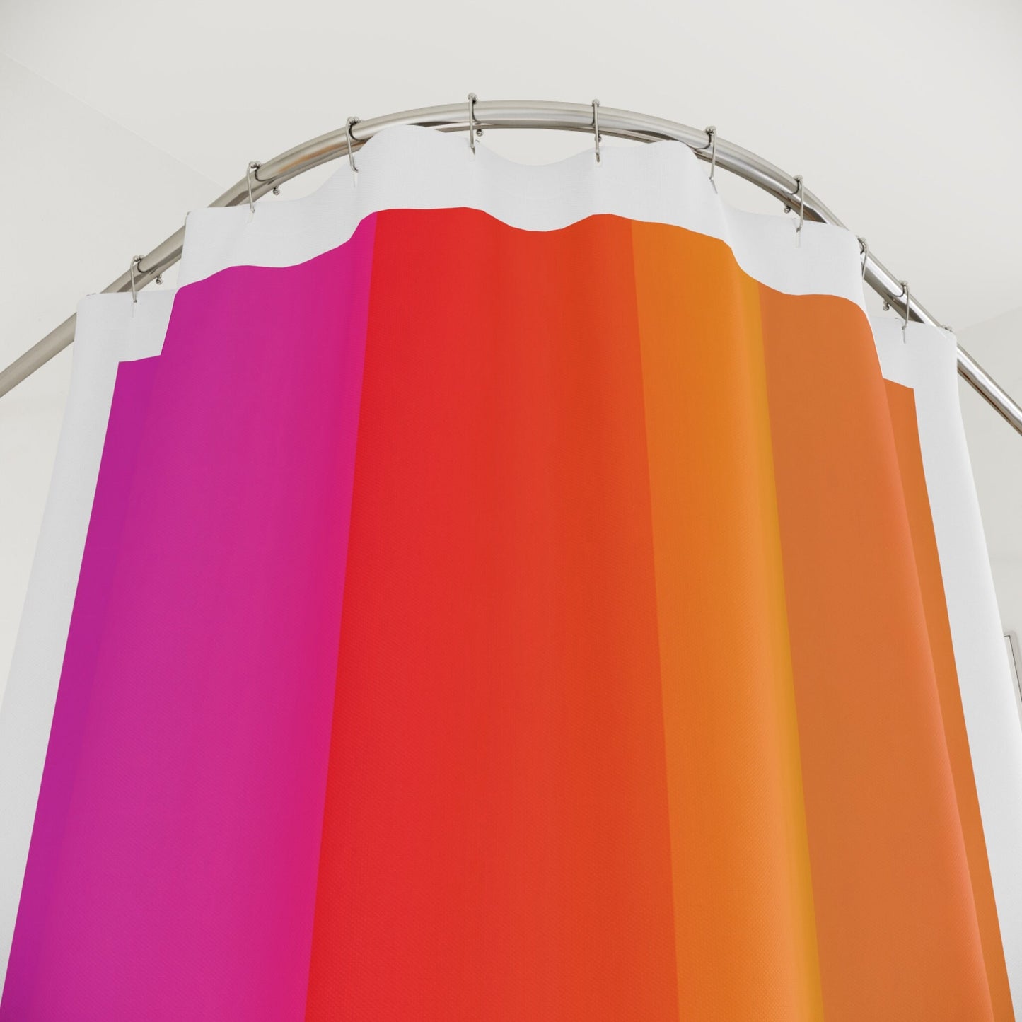 abstract orange pink, shower curtain, home accessories, bathroom dcor, bathroom, home dcor, housewarming gift, shower room decor, modern