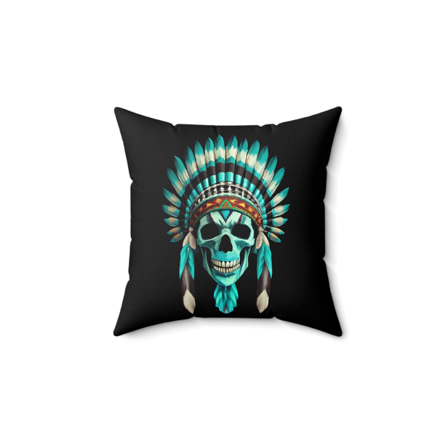 native american, skull, decorative pillow, living room pillow, bedroom pillow, throw pillow, pillows, decorative pillows, accent pillow