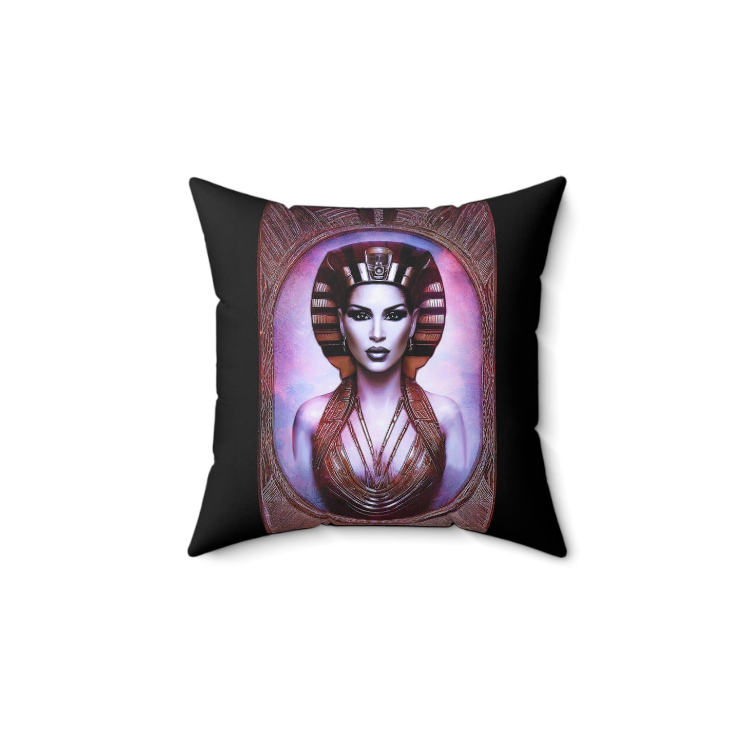 egyptian woman, queen, decorative pillow, living room pillow, bedroom pillow, throw pillow, pillows, decorative pillows, accent pillow