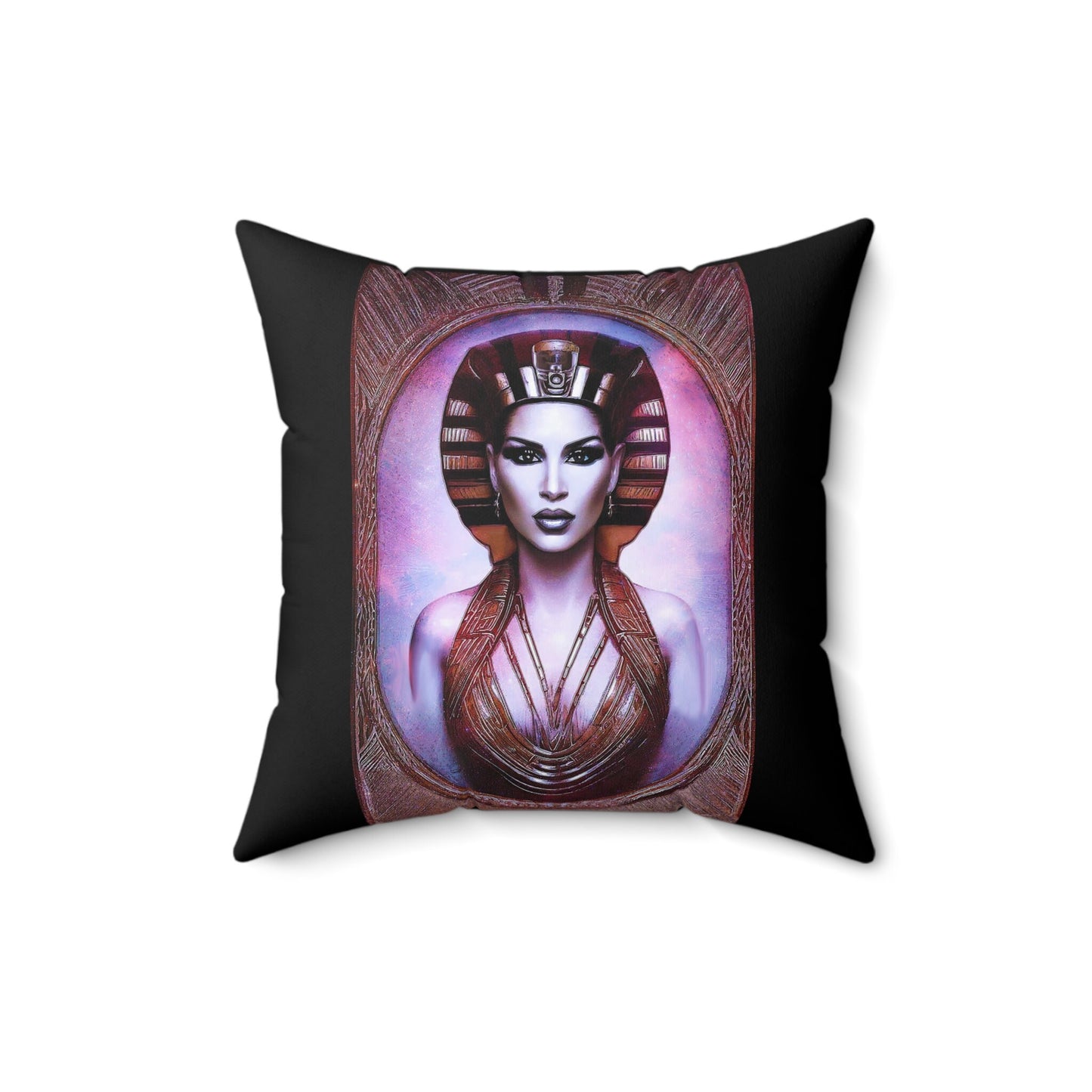 egyptian woman, queen, decorative pillow, living room pillow, bedroom pillow, throw pillow, pillows, decorative pillows, accent pillow