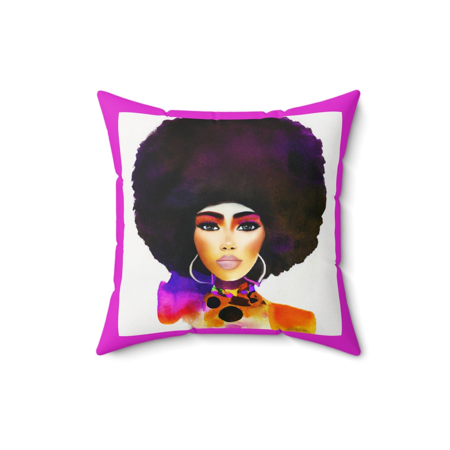 black woman, afro, decorative pillow, living room pillow, bedroom pillow, throw pillow, pillows, cushions, decorative pillows, accent pillow