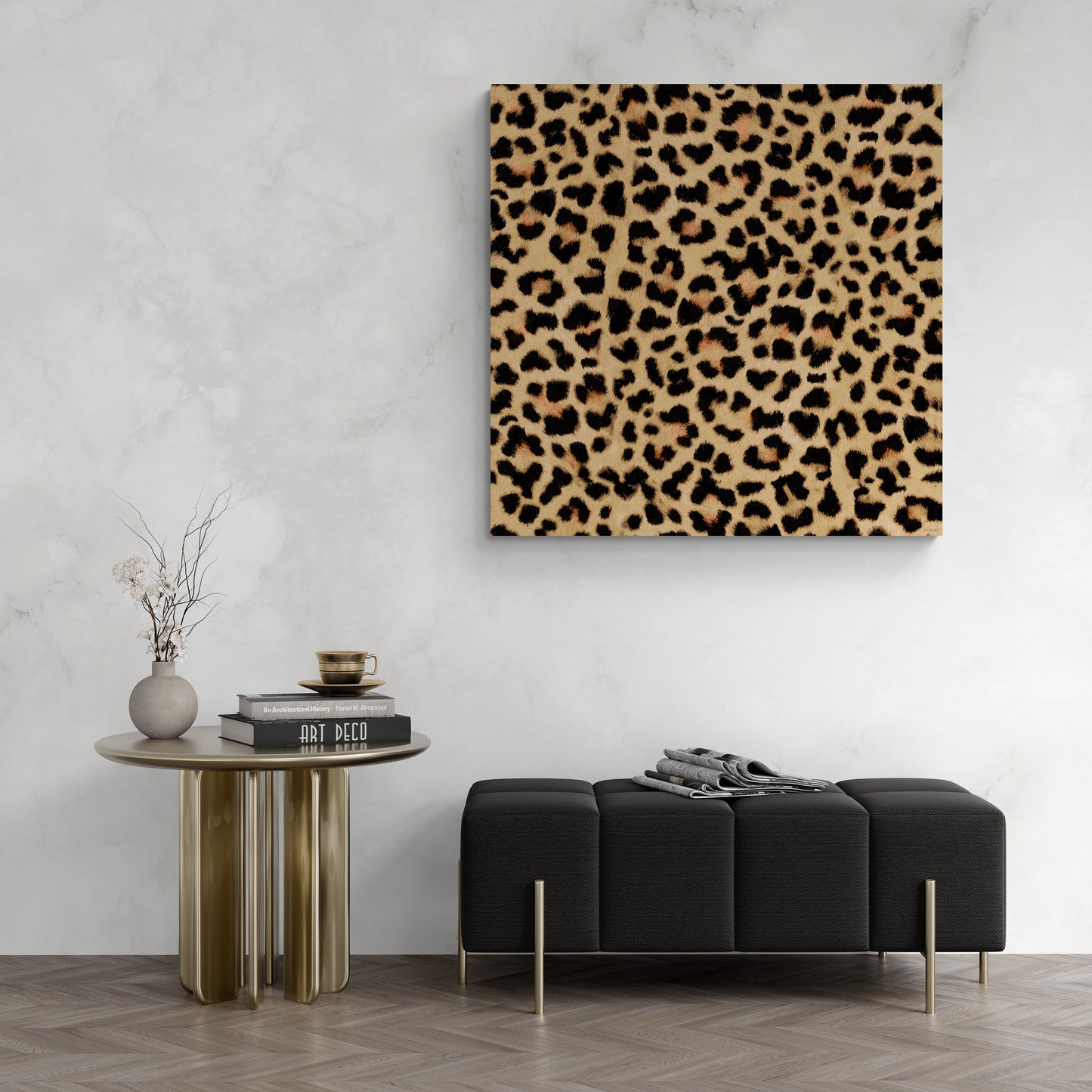 leopard print wall art canvas, wall art, wall art dcor, room wall dcor, unique art, big cat print, animal print, fashion wall art, glamo