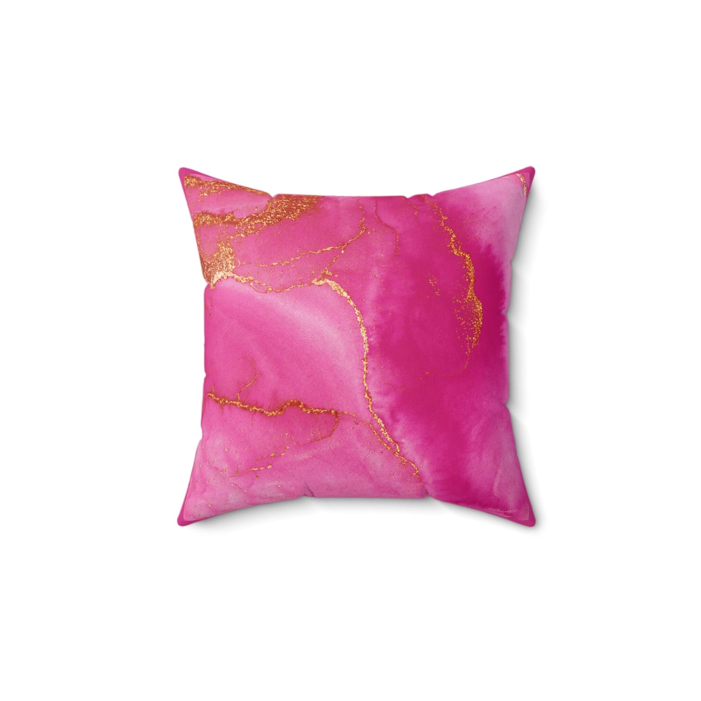 fuchsia gold abstract throw pillow, decorative pillow, living room pillow, bedroom pillow, pillows, square, decorative pillow, accent pillow