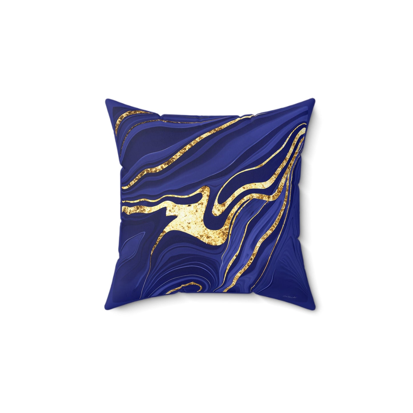 navy gold abstract throw pillow, decorative pillow, living room pillow, bedroom pillow, pillows, square, decorative pillows, accent pillow