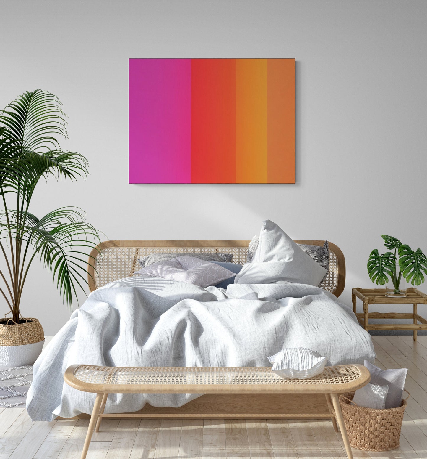 abstract pink orange prism, wall art, wall art canvas, wall art dcor, room wall dcor, unique art, contemporary art, modern wall art,