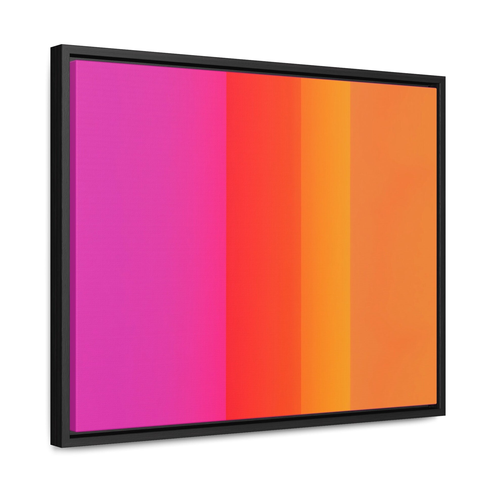 abstract pink orange, wall art in frame, wall art with frame, wall art framed, wall art canvas with frame, wall art living room framed - LOLA VEGAS ART