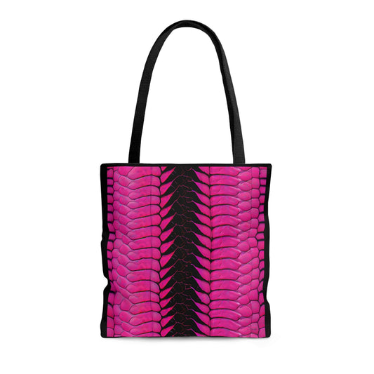 hot pink python snake skin print bag, canvas bag, tote bag, gifts for women, oversized  bag, reusable bag, shopping bag, tote bag for women