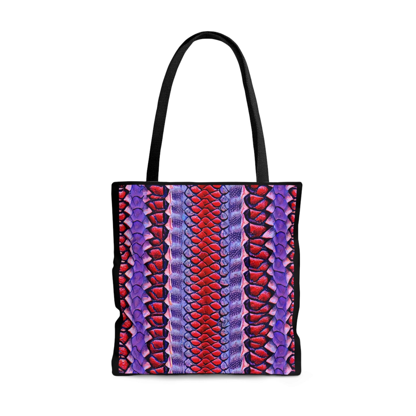 red and purple python snake skin print tote bag,canvas bag,  gifts for women, large bag, reusable bag, shopping bag, tote bag for women