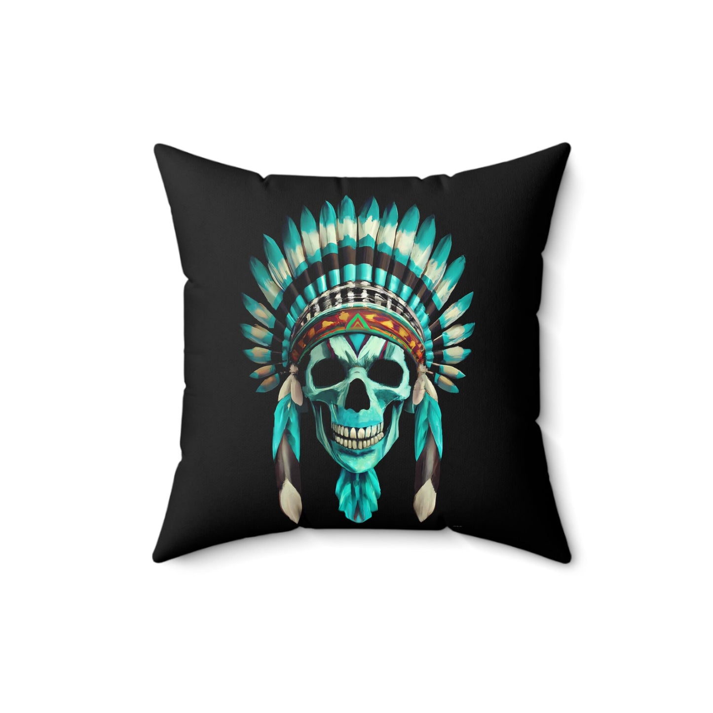 native american, skull, decorative pillow, living room pillow, bedroom pillow, throw pillow, pillows, decorative pillows, accent pillow