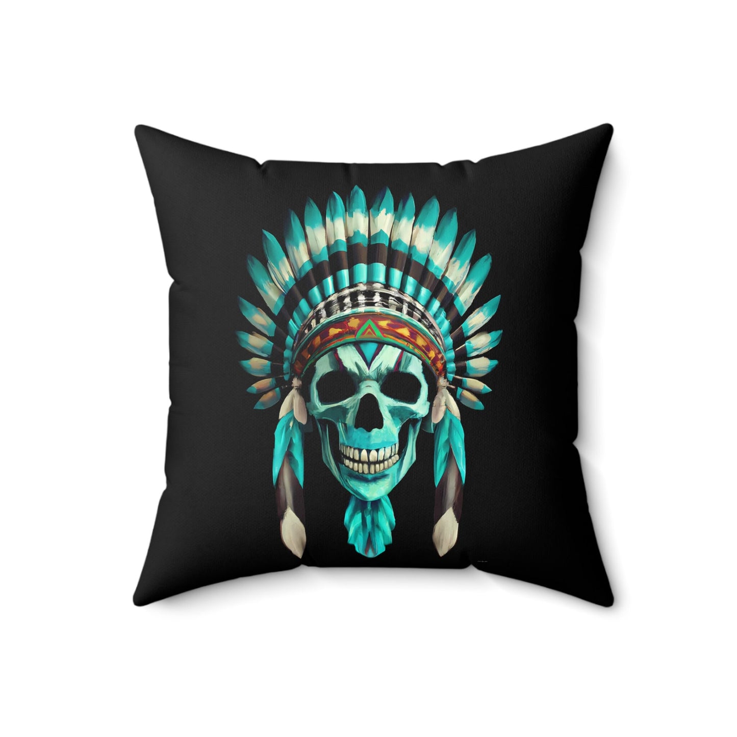 native american, skull, decorative pillow, living room pillow, bedroom pillow, throw pillow, pillows, decorative pillows, accent pillow