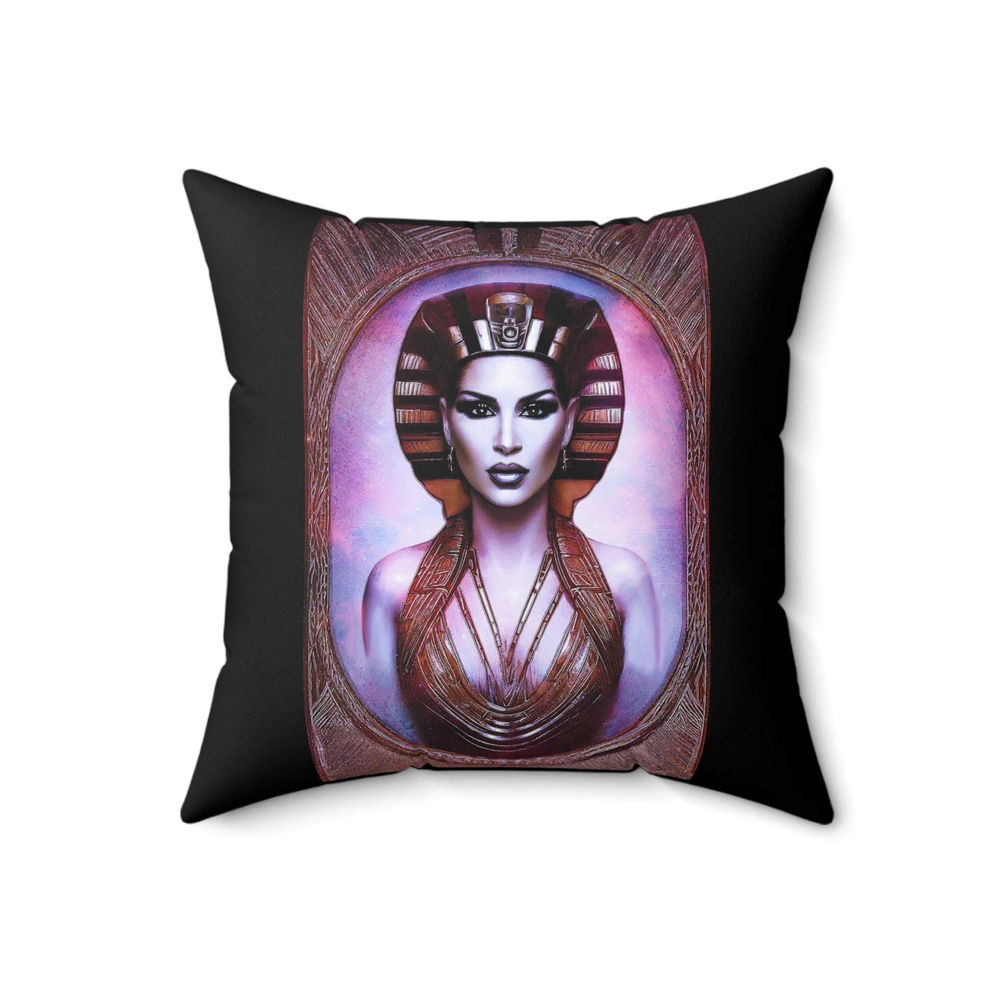 egyptian woman, queen, decorative pillow, living room pillow, bedroom pillow, throw pillow, pillows, decorative pillows, accent pillow