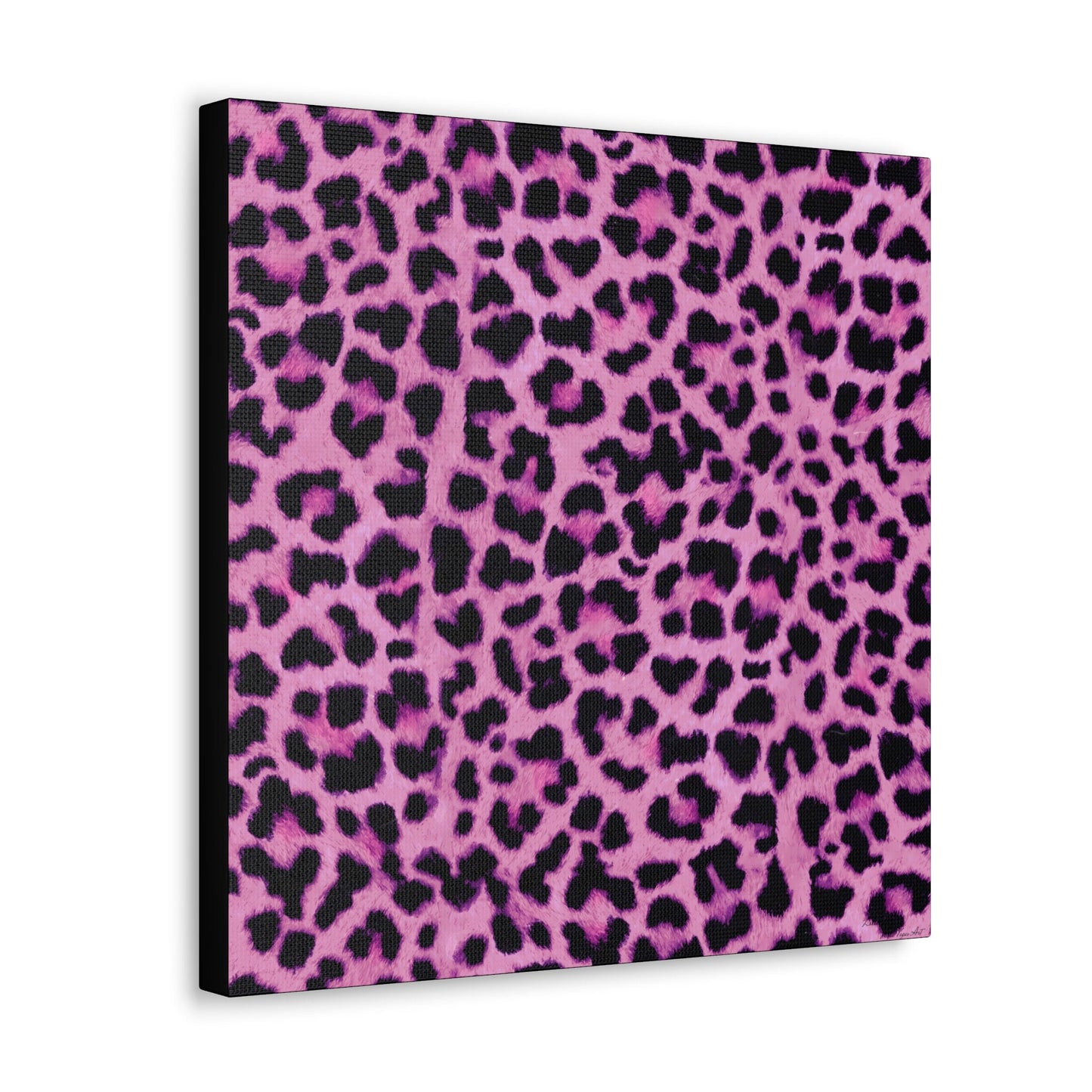 pink leopard wall canvas, wall art, wall art canvas, wall art dcor, animal print, big cat wall art, , wall art animals, large wall art