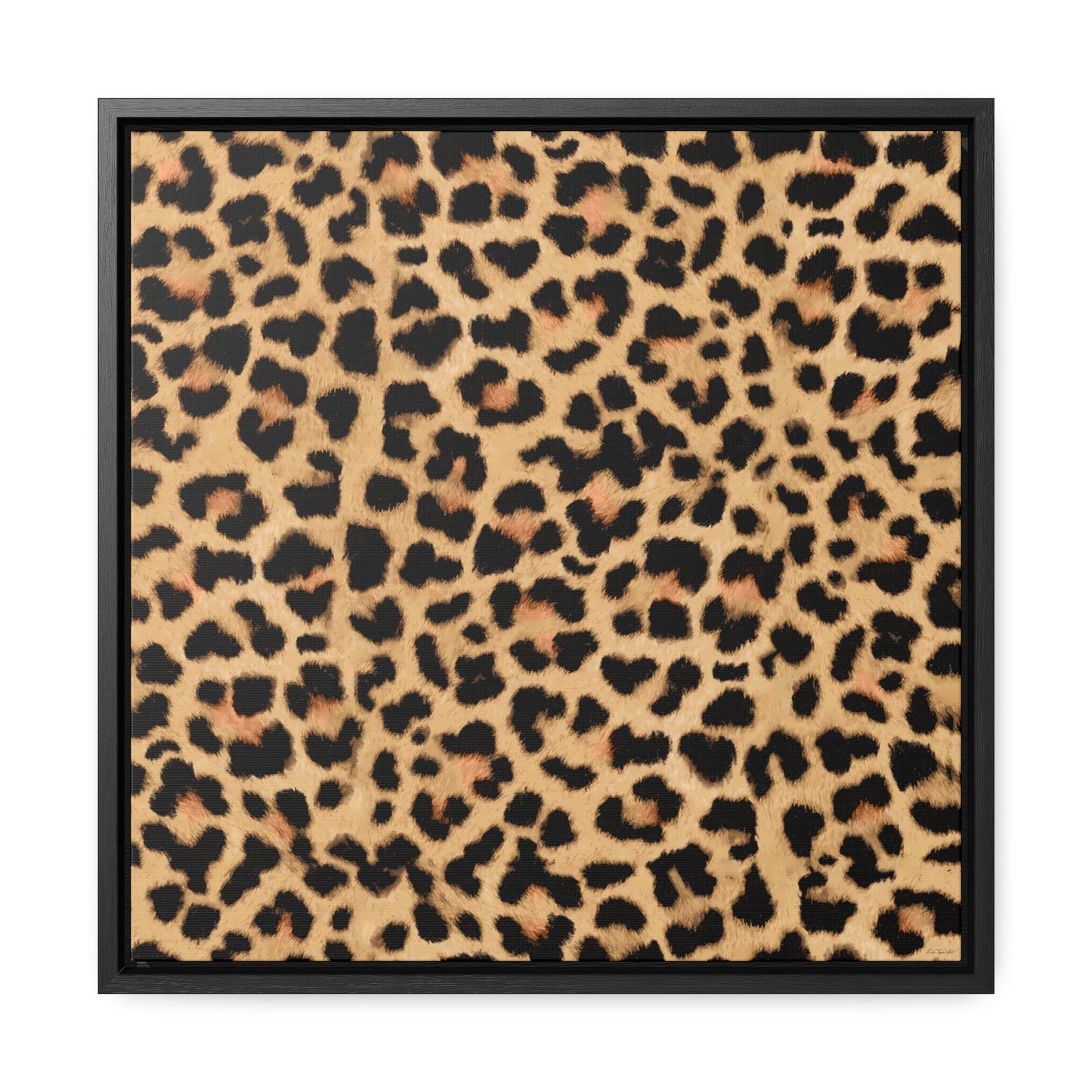 leopard print square canvas frame wall art, wall art in frame, wall art with frame, wall art framed, big cat, wall art living room framed,