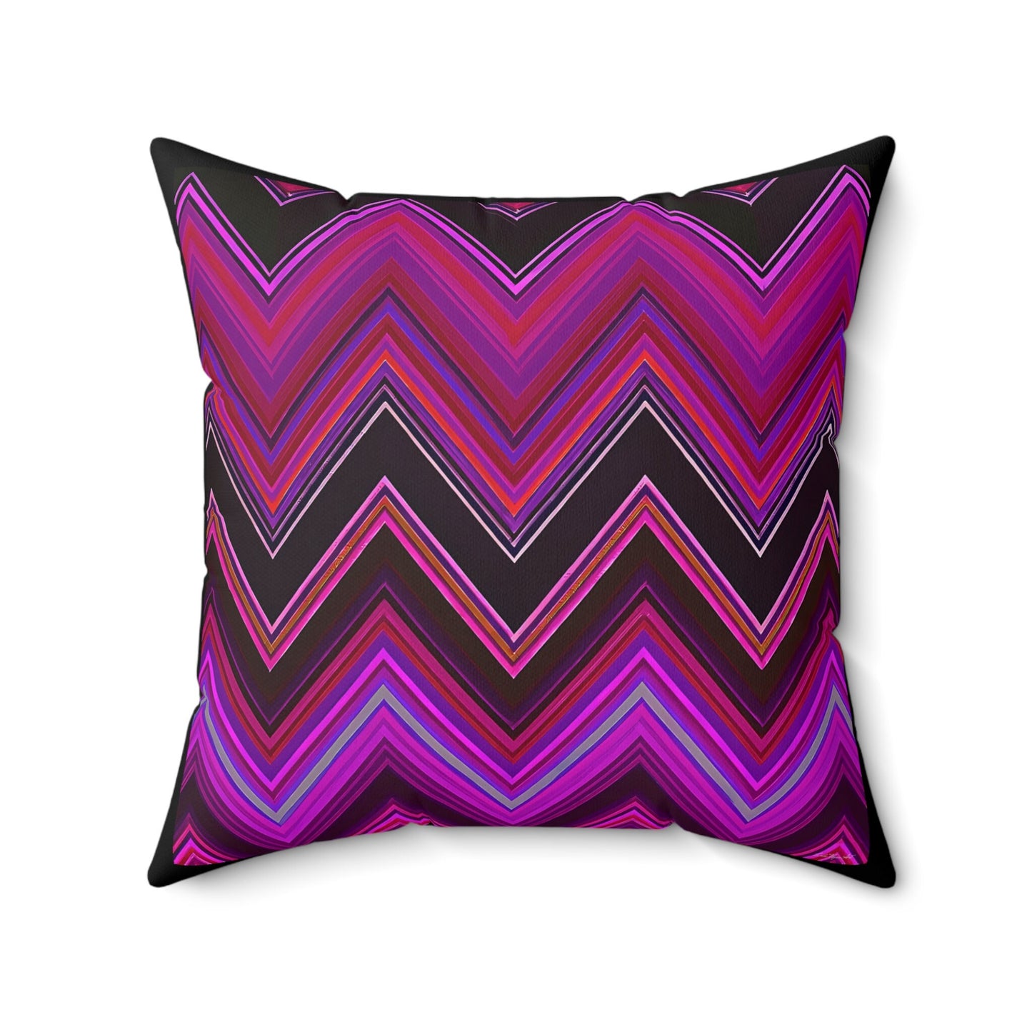 pink and black chevron square pillow, decorative pillow, living room pillow, bedroom pillow, throw pillow, pillows, decorative,accent pillow