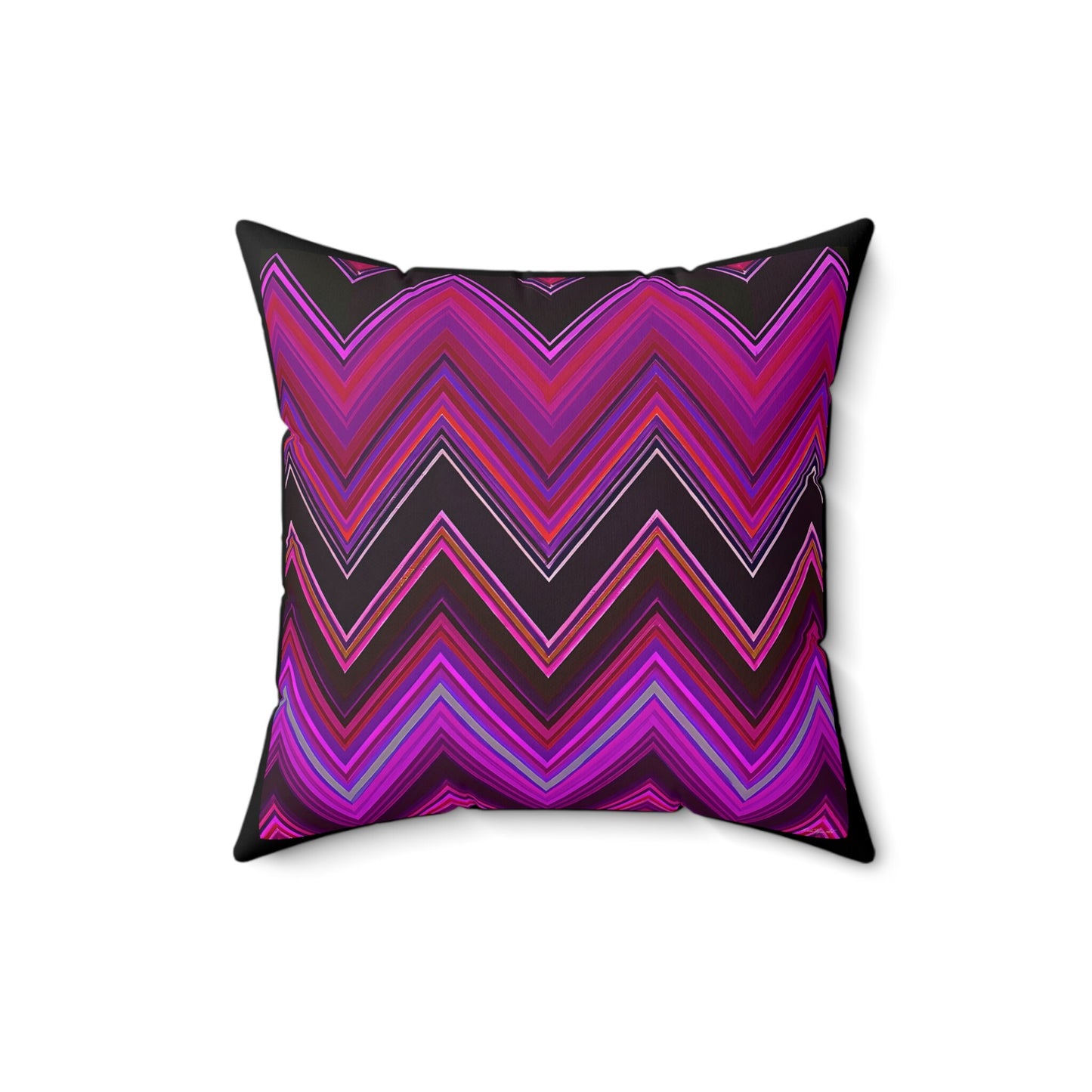 pink and black chevron square pillow, decorative pillow, living room pillow, bedroom pillow, throw pillow, pillows, decorative,accent pillow