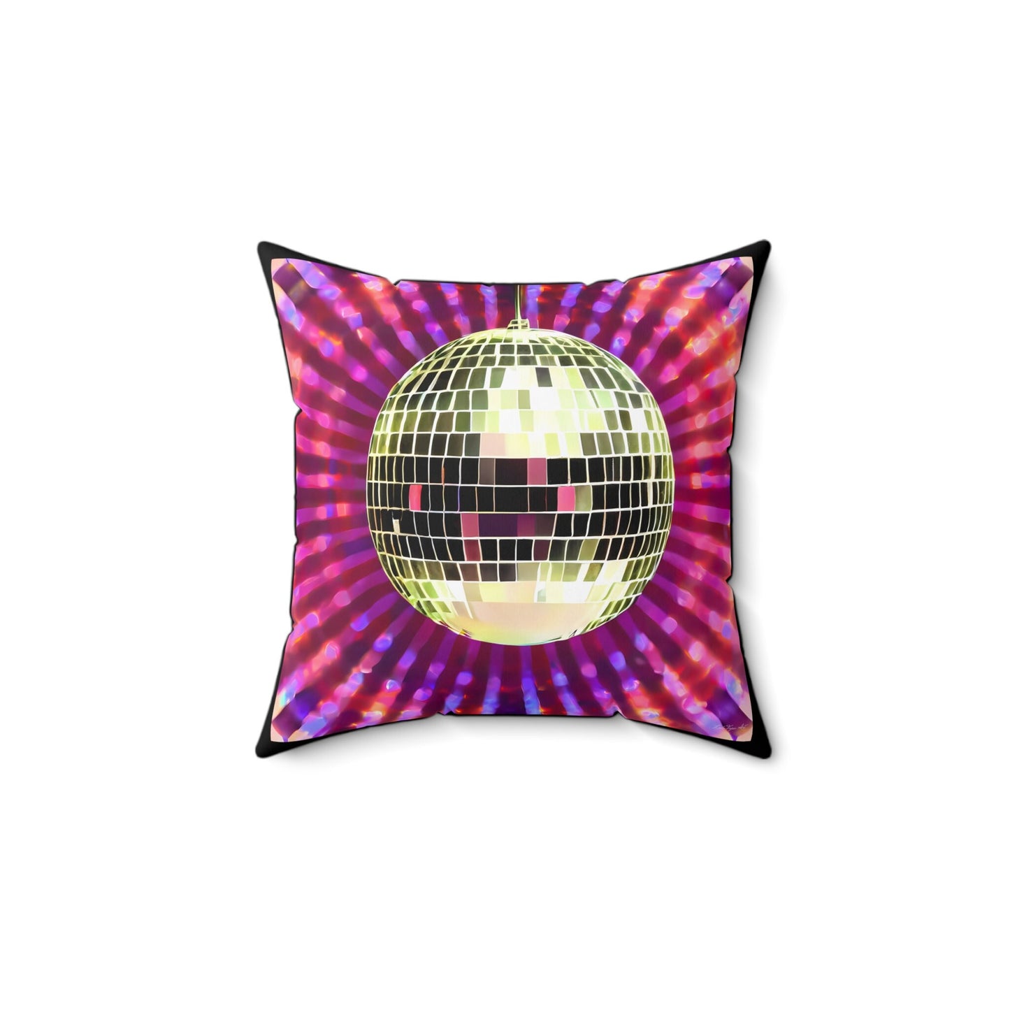 gold disco ball pillow, decorative pillow, living room pillow, bedroom pillow, throw pillow, pillows, decorative pillows, accent pillow